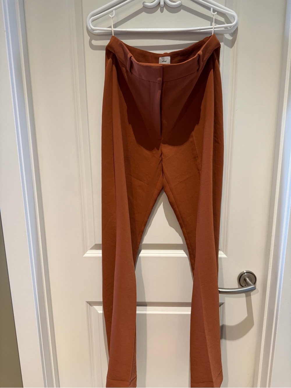 Wilfred Rust Straight-Leg Pants
